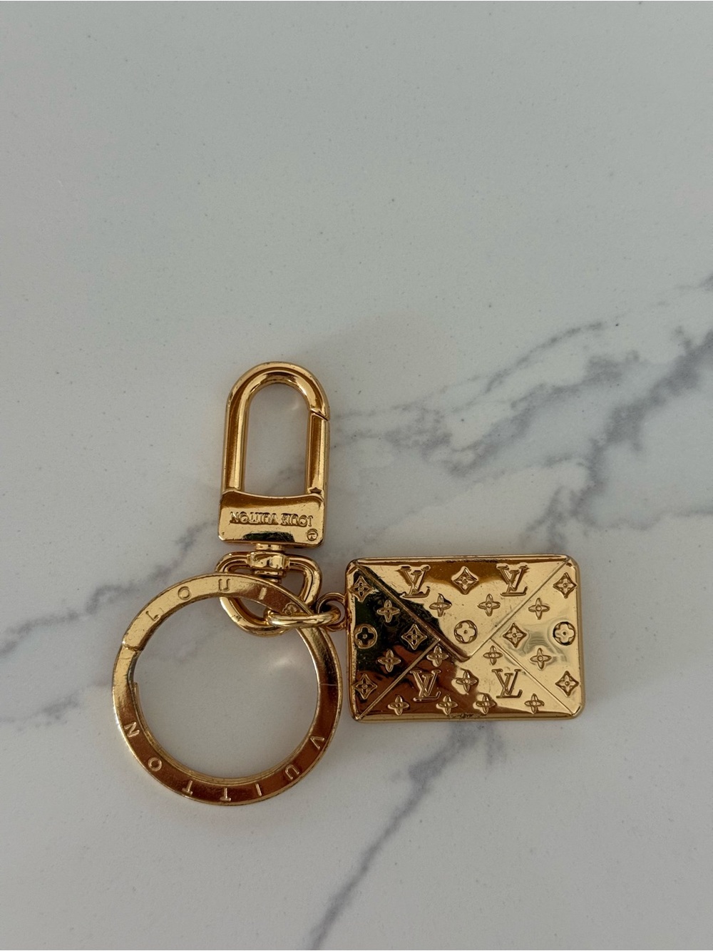 Louis Vuitton Gold Monogram Key Charm